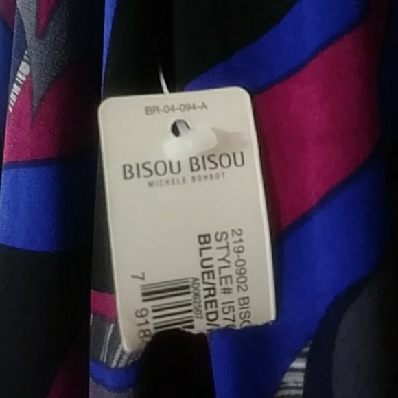 Bisou Bisou size 4 long sleeve wrap dress - Picture 12 of 12